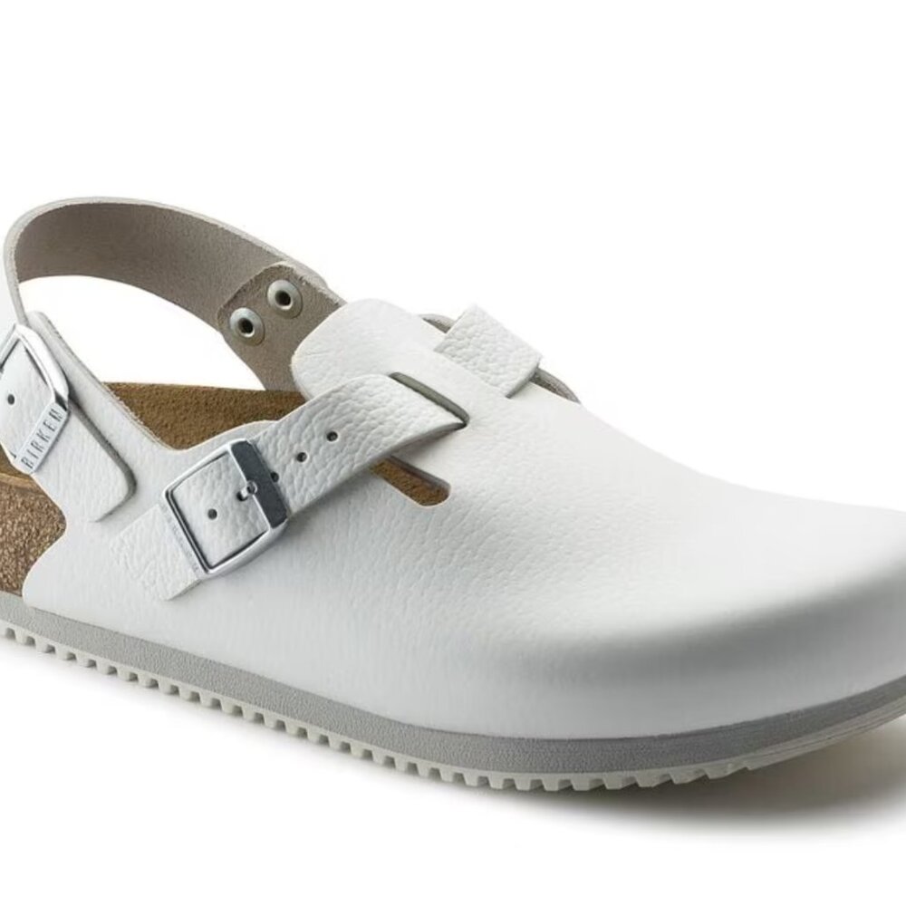 Birkenstock, Tokio Super Grip white leather anti-slip size 36 narrow